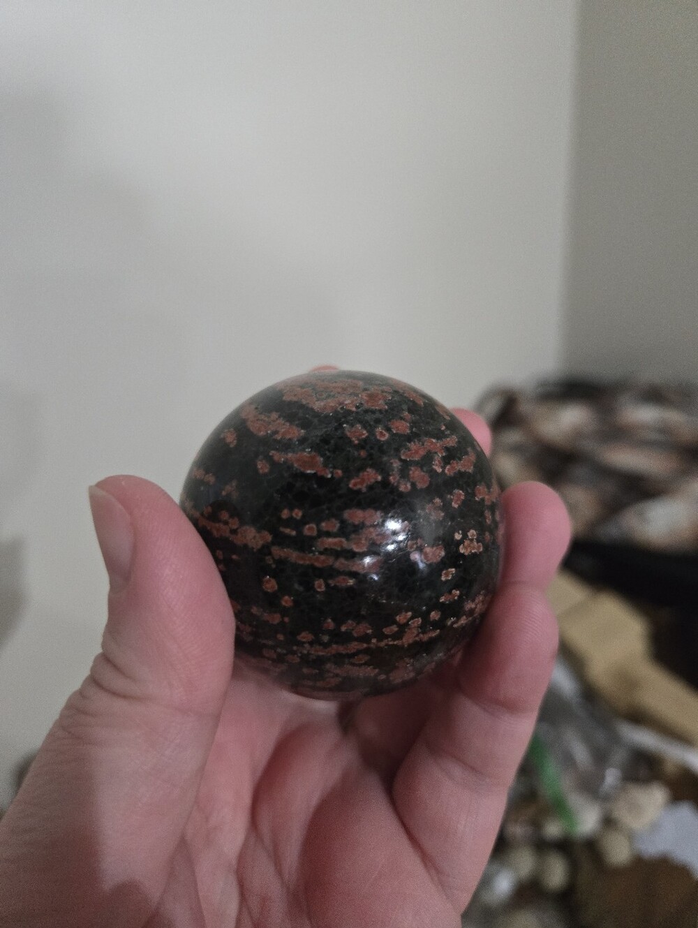 Peanut Obsidian (Ryolite) Crystal Sphere
